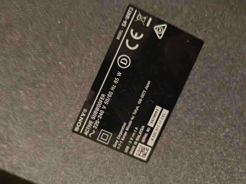 Sprzedam kino domowe głośniki sony uszkodzone