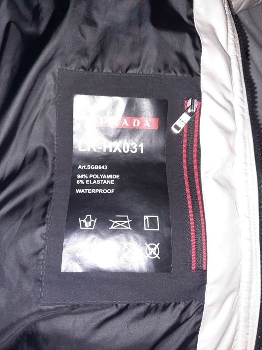 Prada duża męska kurtka puchowa