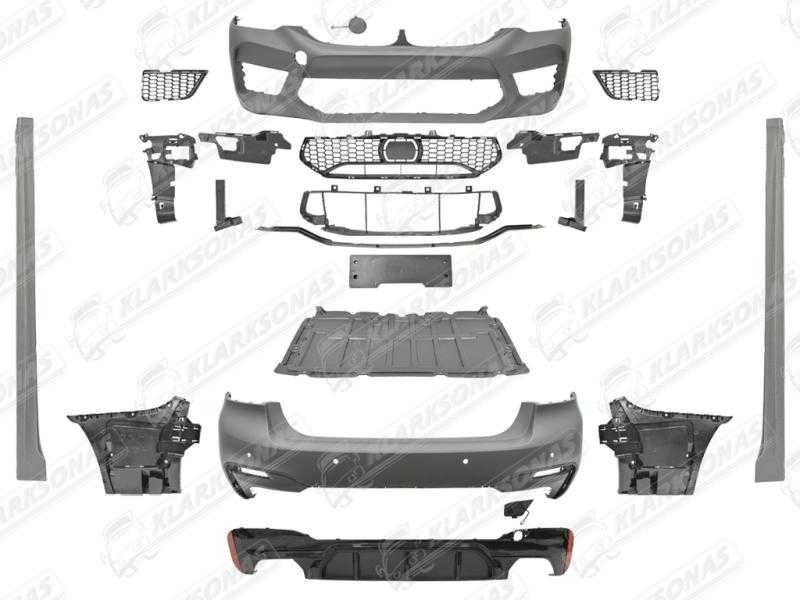 Бампер передній , задній , пороги , обвіс M5 style BMW 5 G30 2017 - 2020