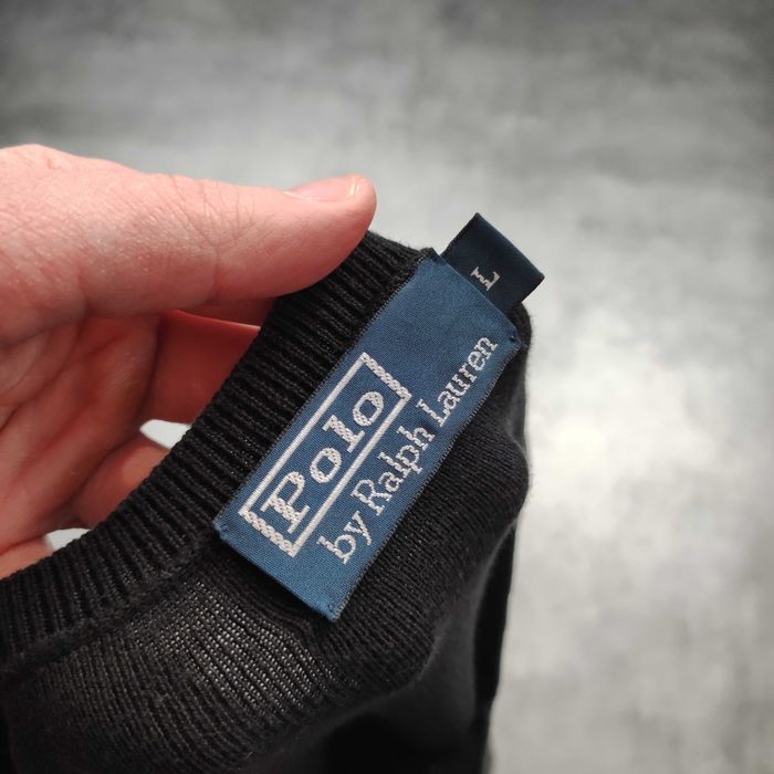 MĘSKA Elegancka PREMIUM Kamizelka Sweter Polo Ralph Lauren Bawełna