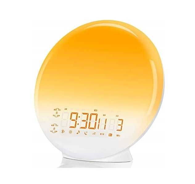 LED lampka nocna budzik