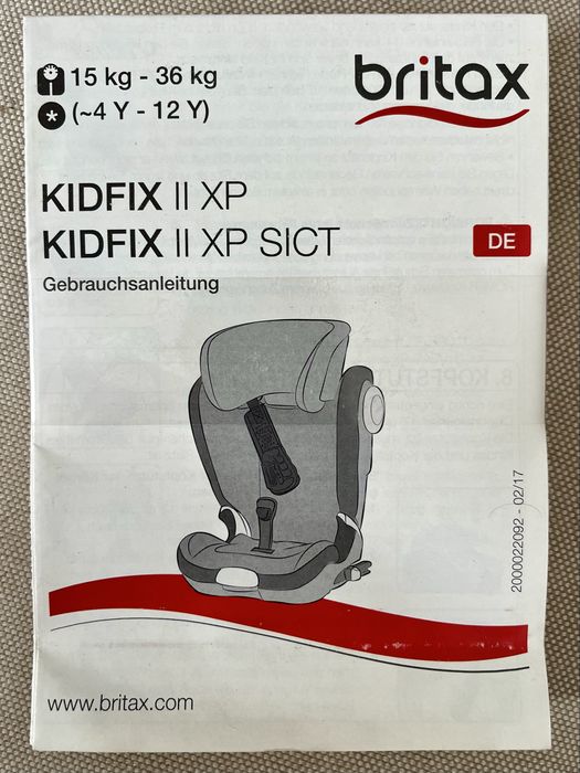 Cadeira auto criança  Britax römer kidfix ii xp sict