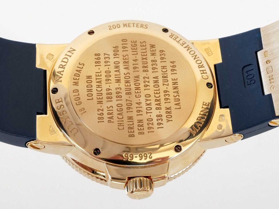 Ulysse Nardin Marine Chronometer 41mm 18K Rose Gold Blue Dial