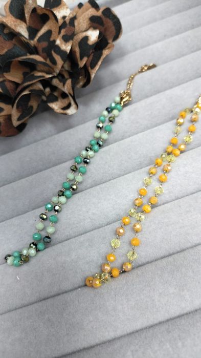 Bransoletka damska noga stal chirurgiczna