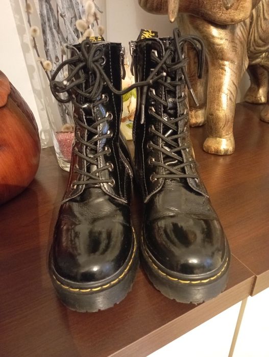 Glany skórzane czarne