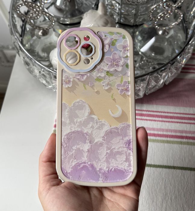 Case iPhone 13 Pro Max etui wzory pastelowe