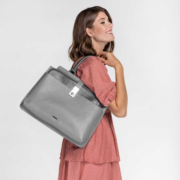 Wittchen Luksusowa TOREBKA biznesowa A4, z pokrowcem na laptopa