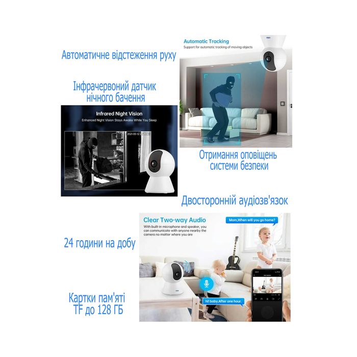 Камера відеоспостереження з функцією мікрофону