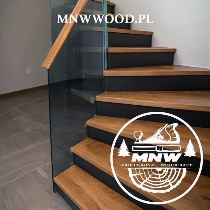 Stopnie dębowe | Schody drewniane z montażem – Trójmiasto | MNW WOOD