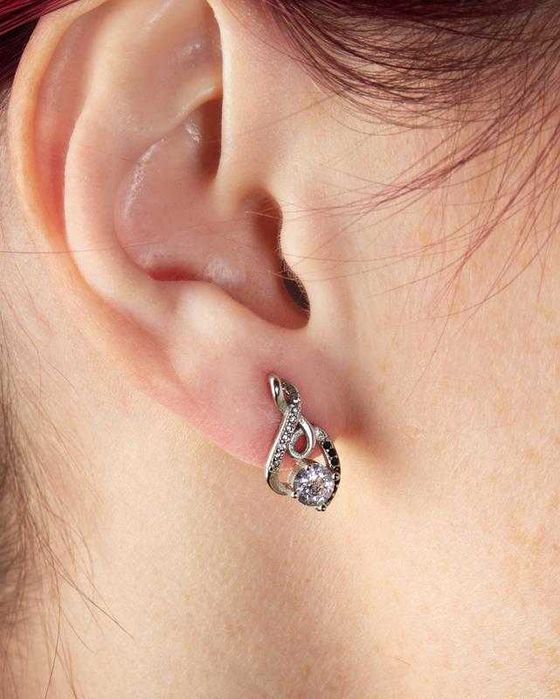 Серебряные серьги 925 пробы, сережки, серебро 925 проба