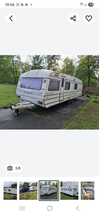 Kamping Roma caravans 820 dedykowana Bently, zamiana