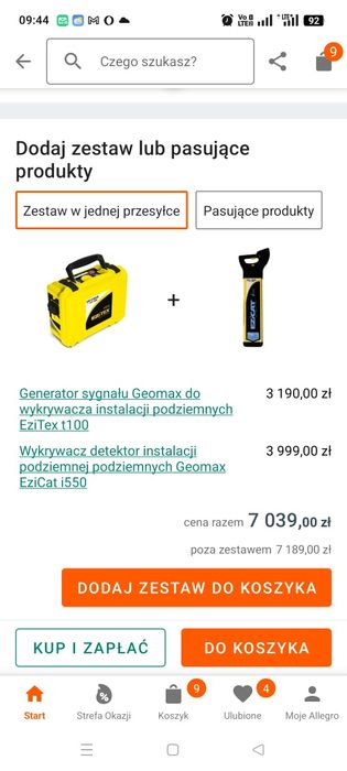 NOWY Wykrywacz detektor instalacji  Geomax EziCat i Generator sygnału