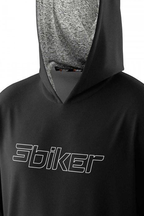 Bluza z kapturem czarna MTB 3biker 100% prod. PL