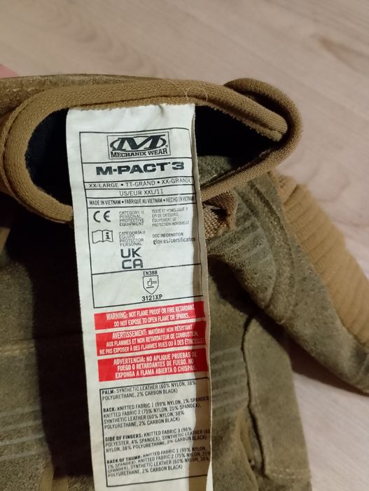 Тактические перчатки Mechanix M-Pact 3 Coyote