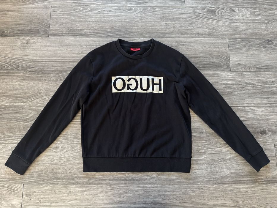 Czarna bawełniana bluza Hugo Boss rozmiar S