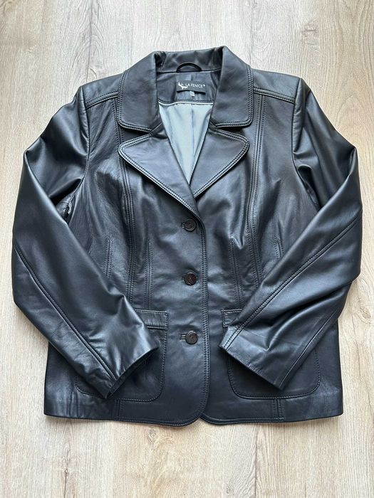 Damska kurtka skórzana La Fenice 5XL | 100 % naturalna skóra czarna