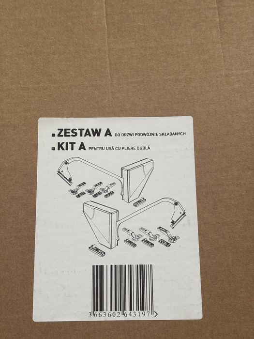 Podnośnik GoodHome Zestaw A do drzwi składanych - NOWY (Castorama)