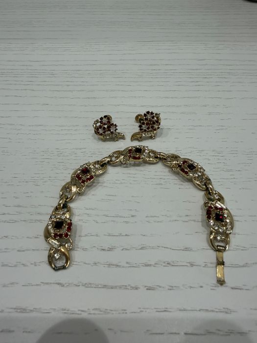 Браслет та кліпси вінтажні