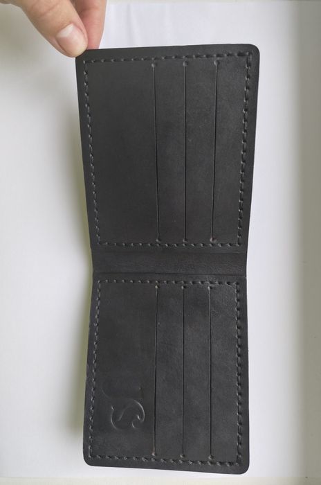 Мужской кожаный кошелек портмоне JS Leather ручная работа