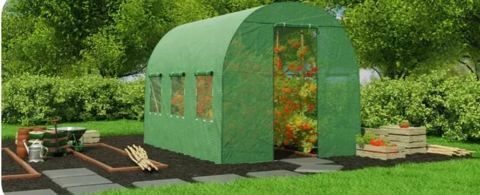 Усиленная теплица парник 6 м² | 3×2×2 м | 6 окон с москитной  сеткой