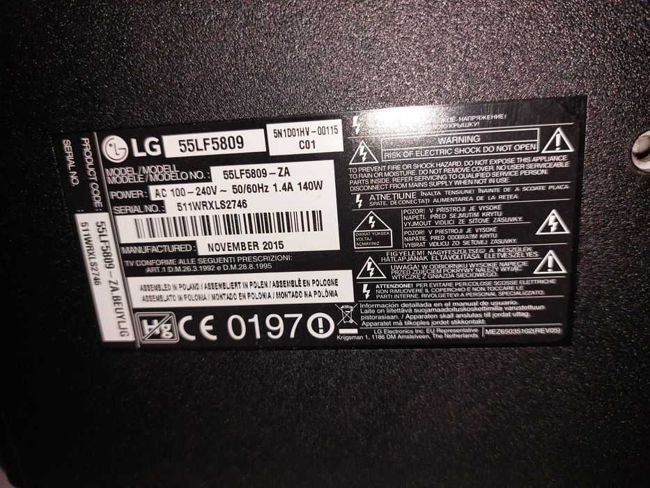LG 55 LF5808  Smart TV - FULL HD 1080p /  używany