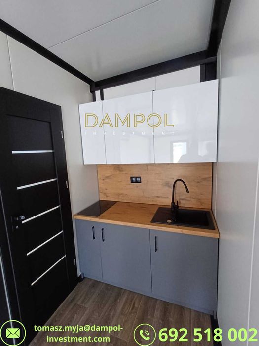 Pawilon/ kontener  6x3 m – domek, biuro, gastronomia – gotowy od ręki