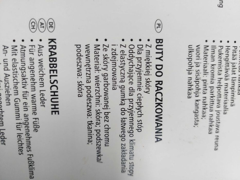 Buciki kapcie niemowlęce r.20-21