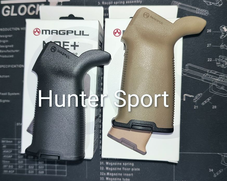Ручка пистолетная рукоятка для оружия Magpul руків'я пістолетне Fab Defense для зброї  AR15 AR10