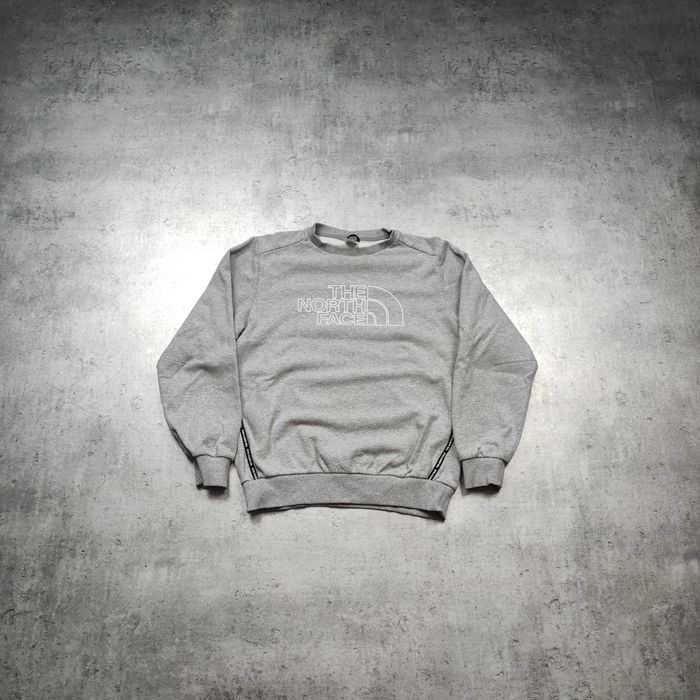MĘSKA Bluza PREMIUM Szara Bawełna Duże Logo TNF The North Face Treking