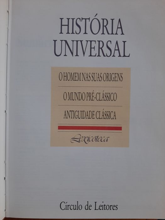 Livro História Universal I