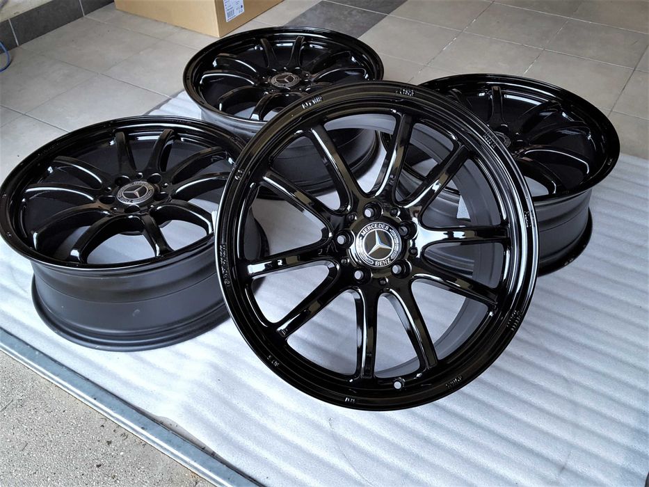 Alufelgi 19 5x112 Mercedes C E S V CLK CLS GLK GLC ML Vito Czarne z Rantem ! 430#