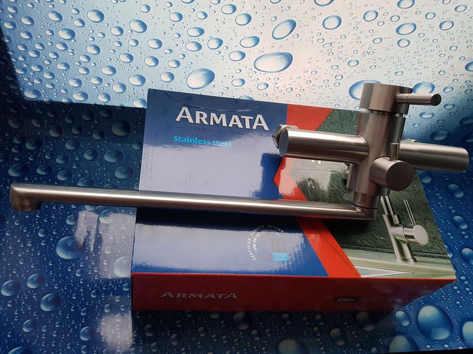 Смеситель змiшувач для ванны из нержавеющий стали ARMATA SUS-006 EURO