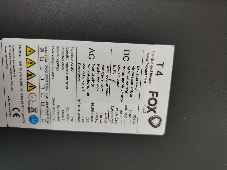 Sprzedam falownik FOX T4