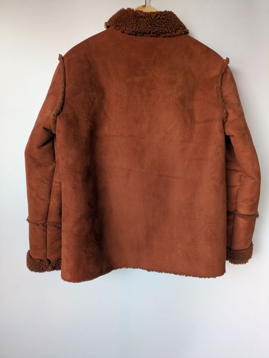 Kożuch Kurtka zimowa damska ramoneska Fransa L