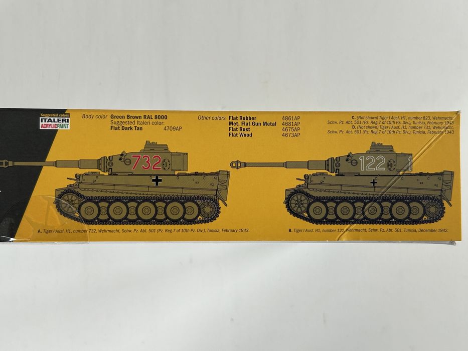 Czołg Tiger I model do sklejenia Italeri 6767