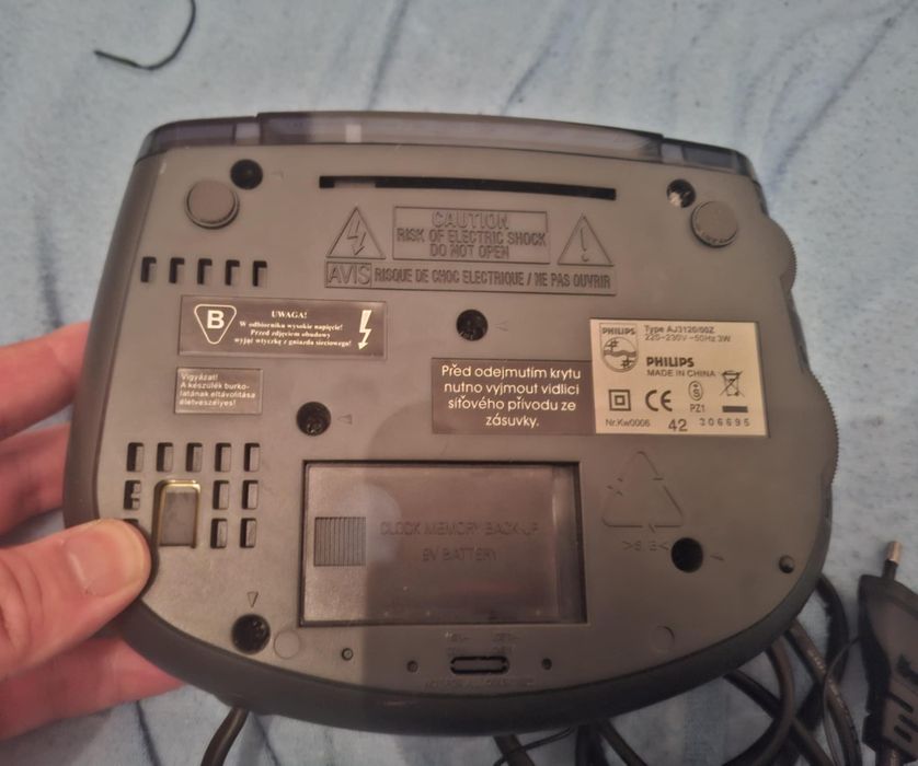 Rádio Despertador Philips AJ3120