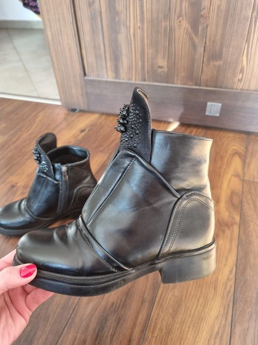 Buty zimowe ocieplane botki roz.34 dziewczęce