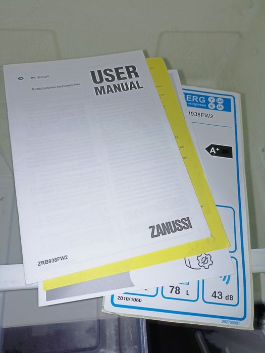 Zanussi No Frost холодильник