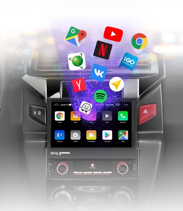 Rádio 1din 7" android 2/32Gb universal Carplay gps wifi Bluetooth NOVO