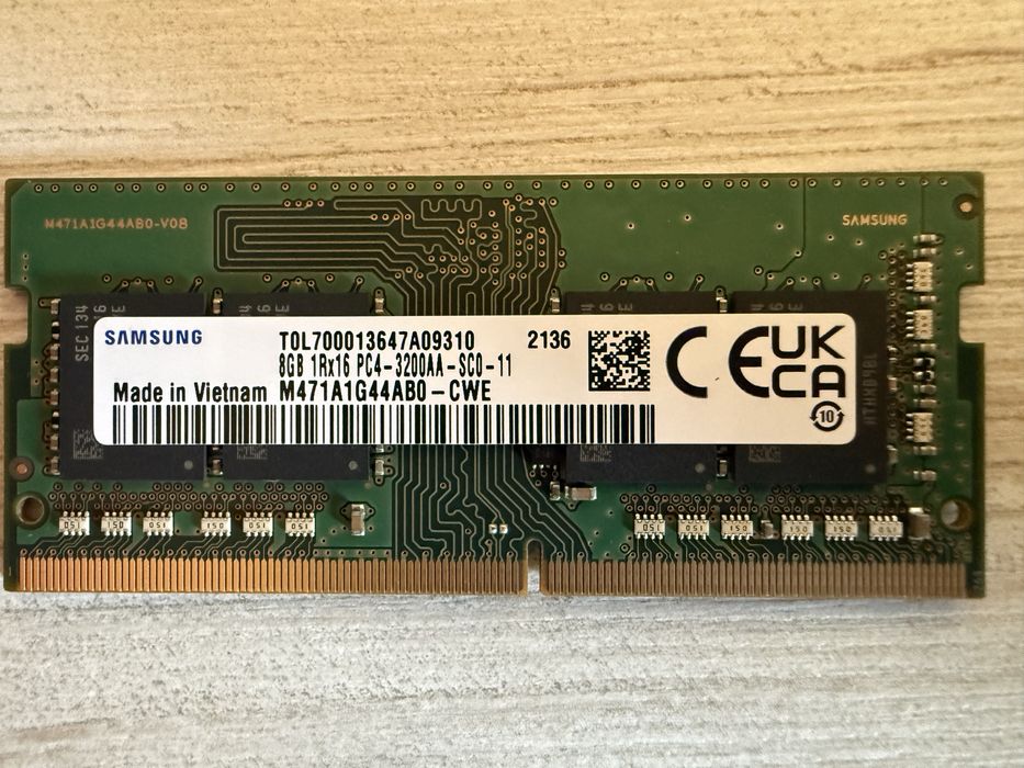 Оперативна памʼять для ноутбука 16GB (2x8), SO-DIMM, DDR 4, 3200 mhz