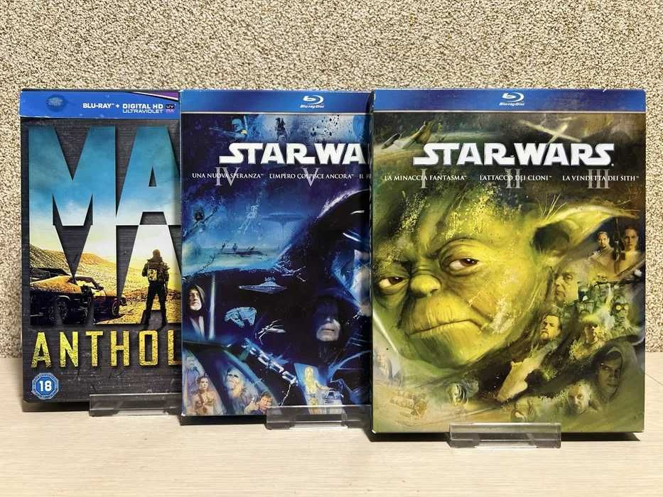 Blu-ray диски Звёздные Войны. Сага Эпизоды I - 6 /Безумный Макс 1-4/ РобоКоп 1-3 с переводом.