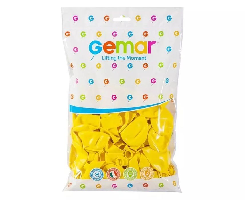 Balony pastelowe żółte 30cm 100szt. Godan