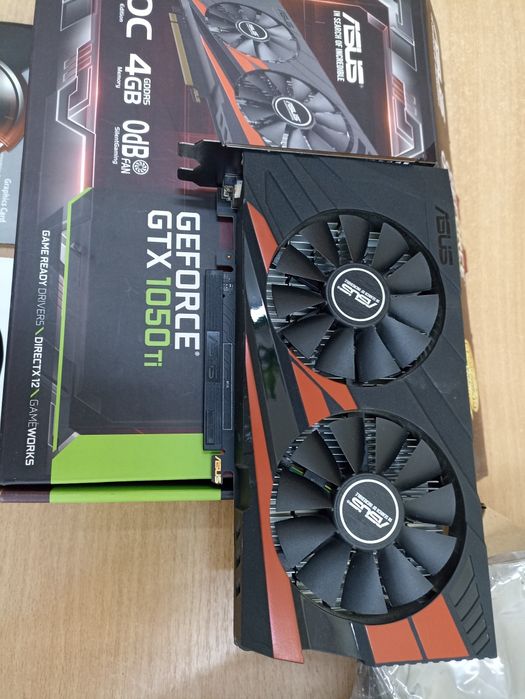 Видеокарта ASUS 1050ТI 4 gb