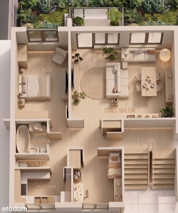 3 pokoje | 60,51 m² | I piętro z balkonem | Osiedle Smoczka!