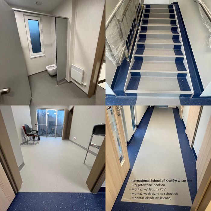 Wykładziny PCV Dywanowe Panele Winylowe Podłogowe Drzwi Szkoły Hotele