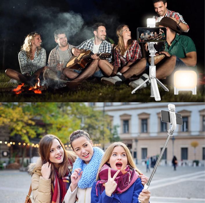 Statyw do selfie z wypełnieniem, wysuwany kij do selfie Tupwoon