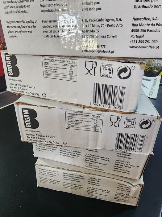 5 Caixas de Açúcar Bogani – 10€ Cada