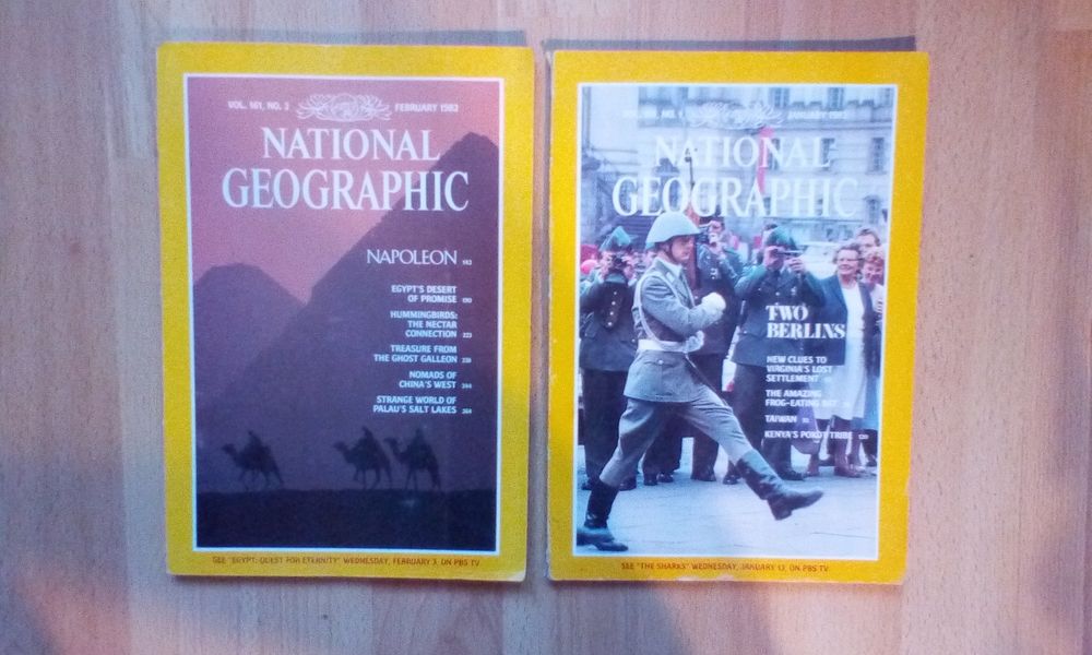 National Geografic wersja angielska dwa numery z 1982 r