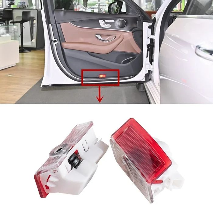 Luz presença porta logo AMG