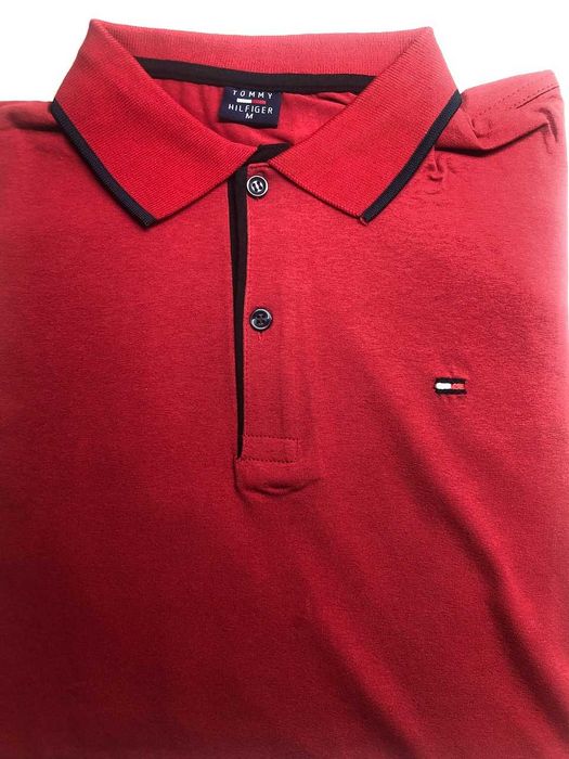 Polo męskie Tommy Hilfiger czerwone M